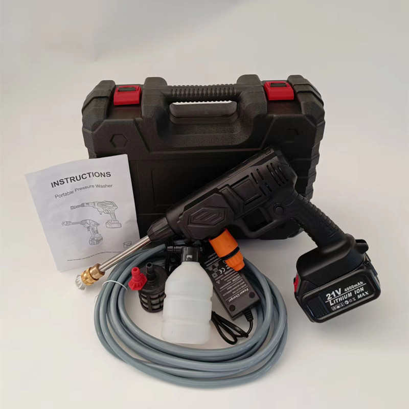 佐冠 无线锂电池水枪 车用便携电动家用洗车机器工具洗车高压水泵