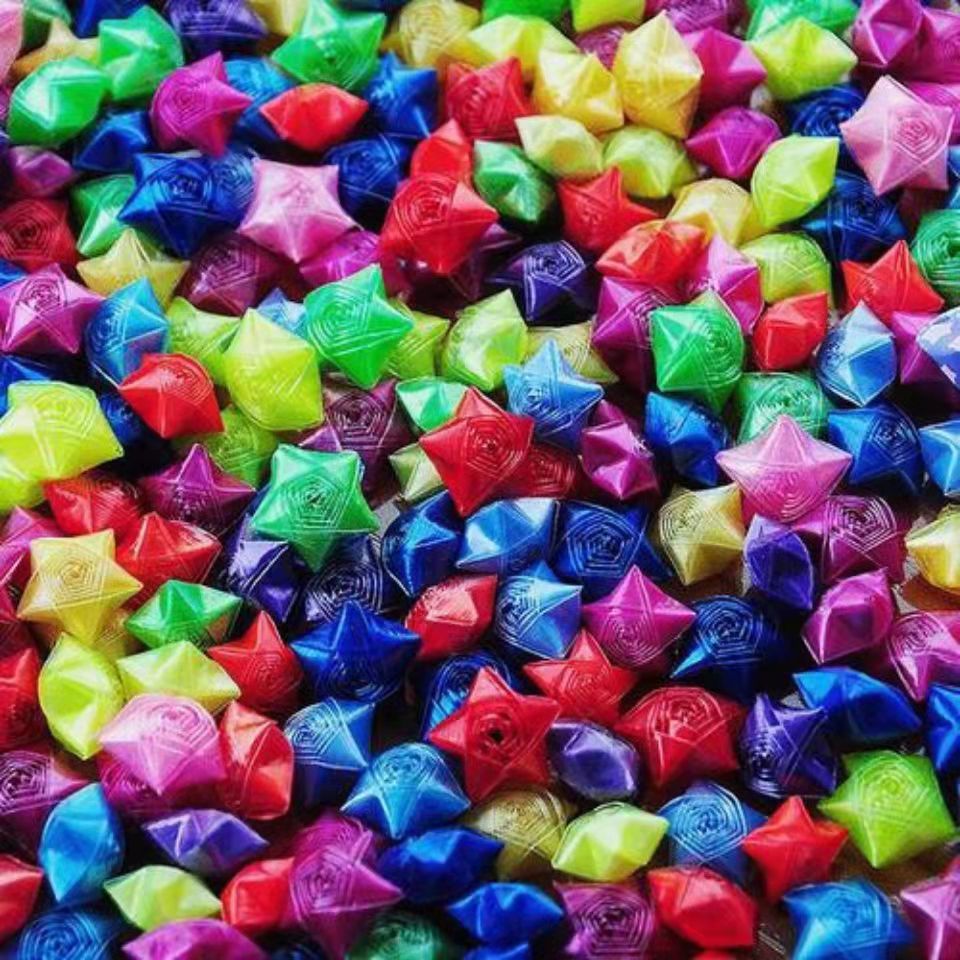 手工折纸吸管星星成品diy礼物七夕送男女朋友表白中式礼品