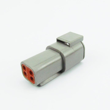 德驰系列防水连接件 灰色系列 汽车插件护套 dtm04-4p