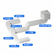 环保空调蒸发式空调水冷空调工业冷风机通风降温工程安装通风管道