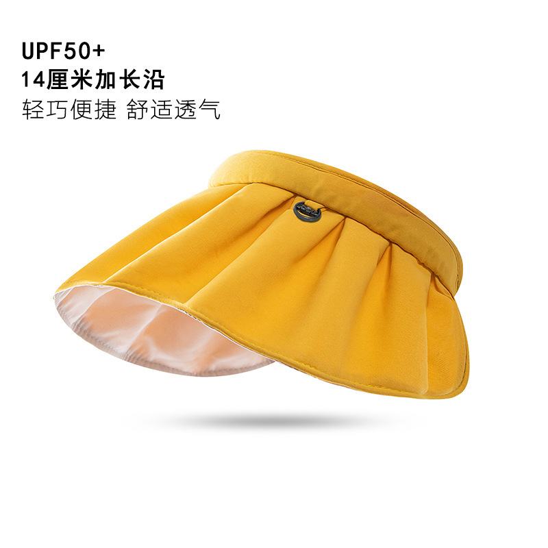 Sun Protection Hat Women's Summer Uv Protection Sun Hat Cover Face Big Brim Hat Foldable Shell-like Bonnet Air Top Hat