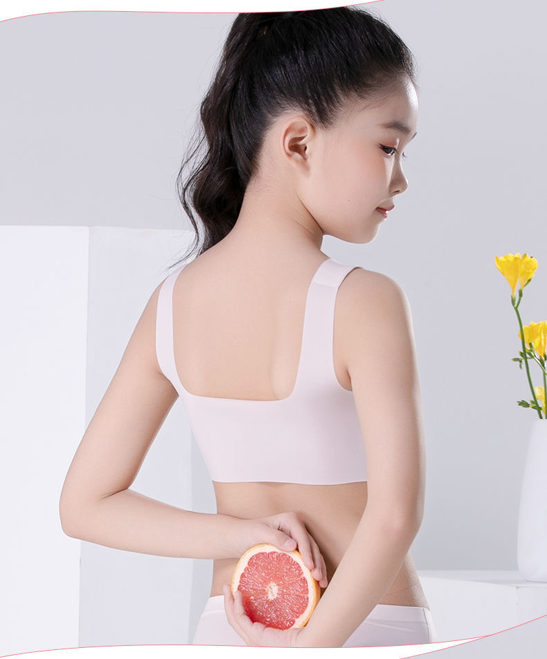 女童夏装儿童背心内衣女吊带少女学生无痕纯棉抹胸发育期小3412岁