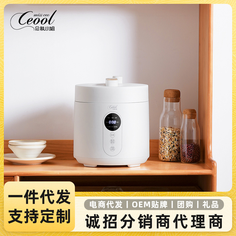 Multifunctional Electric Pressure Cooker Household Reservation 2.5L Small Rice Cooker High Pressure Soup Pot Small Household Appliances Wholesale