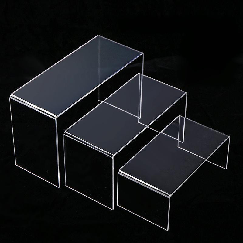 亚克力鞋托展示架陈列架阶梯手办鞋架透明板货架成人鞋子展架童鞋