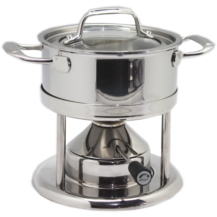 充气炉瓦氏炉单人小火锅炉自助酒店餐饮户外不锈钢分体环保炉具