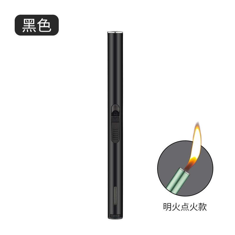 Customized Open Flame Transparent Burning Torch Kitchen Gas Stove Pulse Igniter Aromatherapy Candle Gun Lighter Customized Wholesale