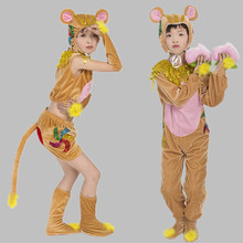 猴子演出服儿童动物幼儿园卡通舞蹈服猴子捞月成人小猴子表演服装