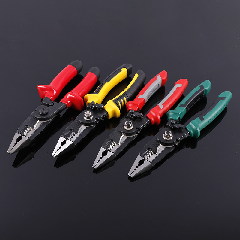 多用工业线槽钳 电工铬钒钢电工钳 电线修理用铬钒钢钳子多色可选