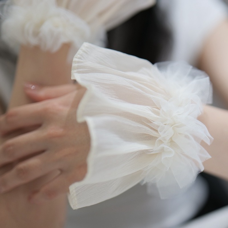 lolita服饰手袖超仙女仆lo娘萝莉仙女配饰手环腕套假袖子袖口袖套