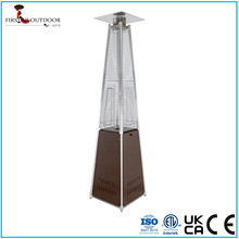 燃气取暖器玻璃管金字塔形金花煤气采暖炉景观取暖灯patio heater