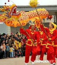 舞龙舞狮道具龙头舞龙服装舞龙灯三号成人学生国标绸缎布龙钢丝龙