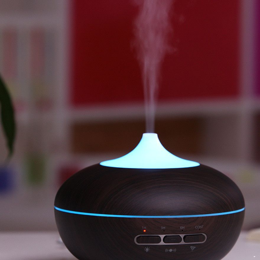 New Large Ball Factory Direct Sales Wood Grain Domestic Aroma Diffuser Large Capacity Humidifier Office Desktop Spray Humidification