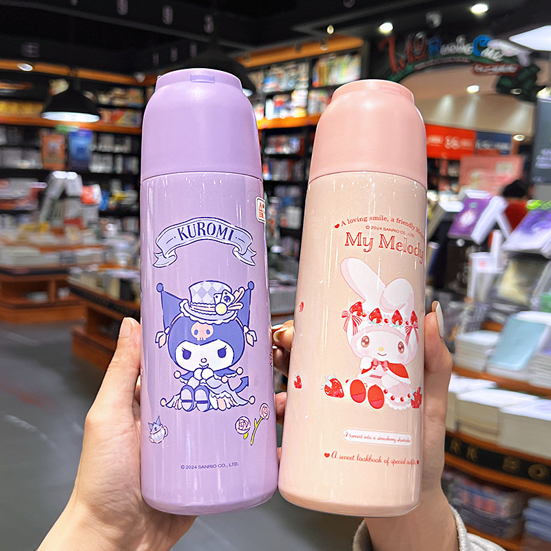 三丽鸥保温杯女孩316不锈钢小学生上学专用直饮杯儿童便捷杯子