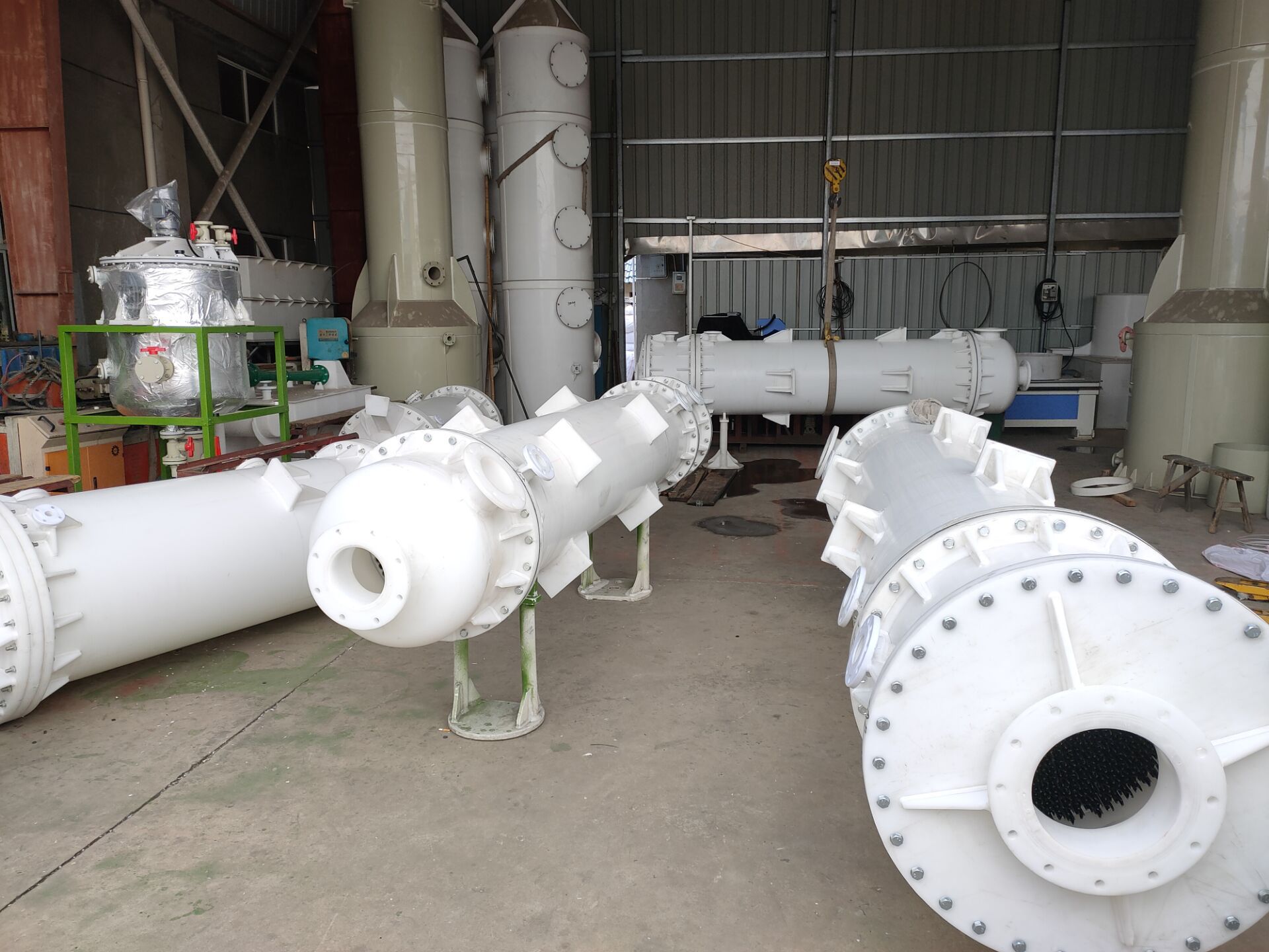 pp吸收器 降膜吸收器 pp列管吸收器 石墨改性聚丙烯降膜吸收器