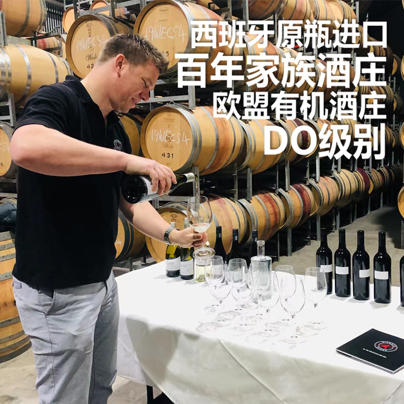 西班牙有机酒庄原装原瓶进口干红葡萄酒名庄红酒DO等级拉曼恰产区