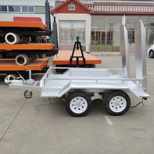 厂区重型货物装卸车 电动牵引式平板车 载重8吨6吨平板拖车台