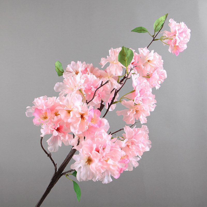 仿真樱花室内外装饰日本樱花婚礼场景软装餐桌摆件仿真绢花假樱花