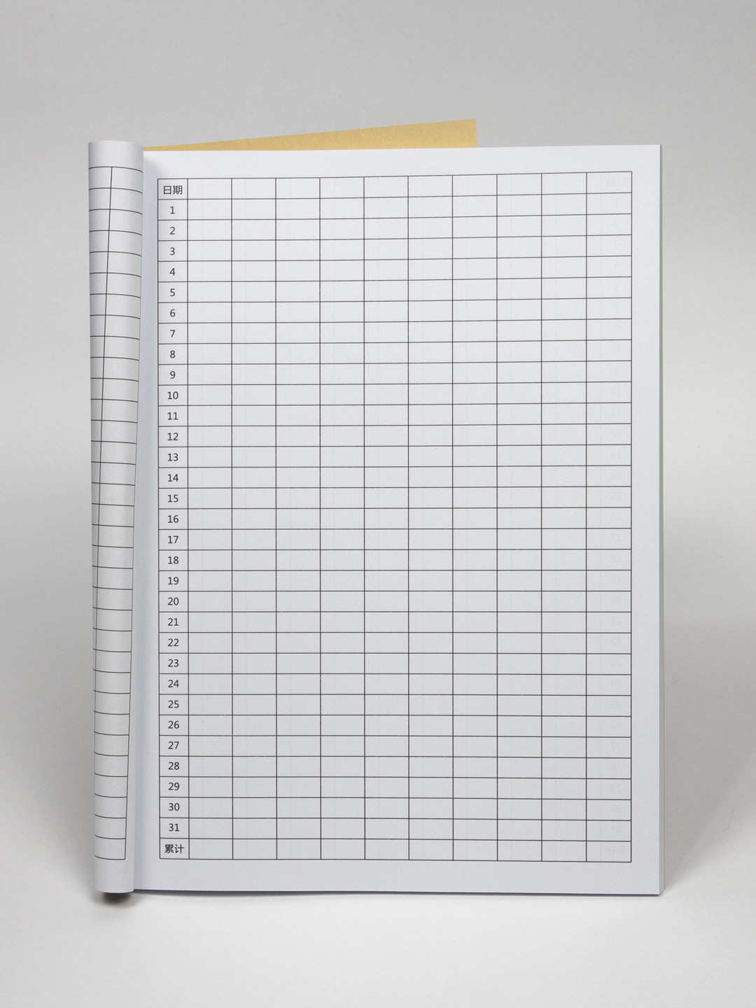 a4万能表格记账本空白表格笔记本统计记账本每日手账明细账加厚