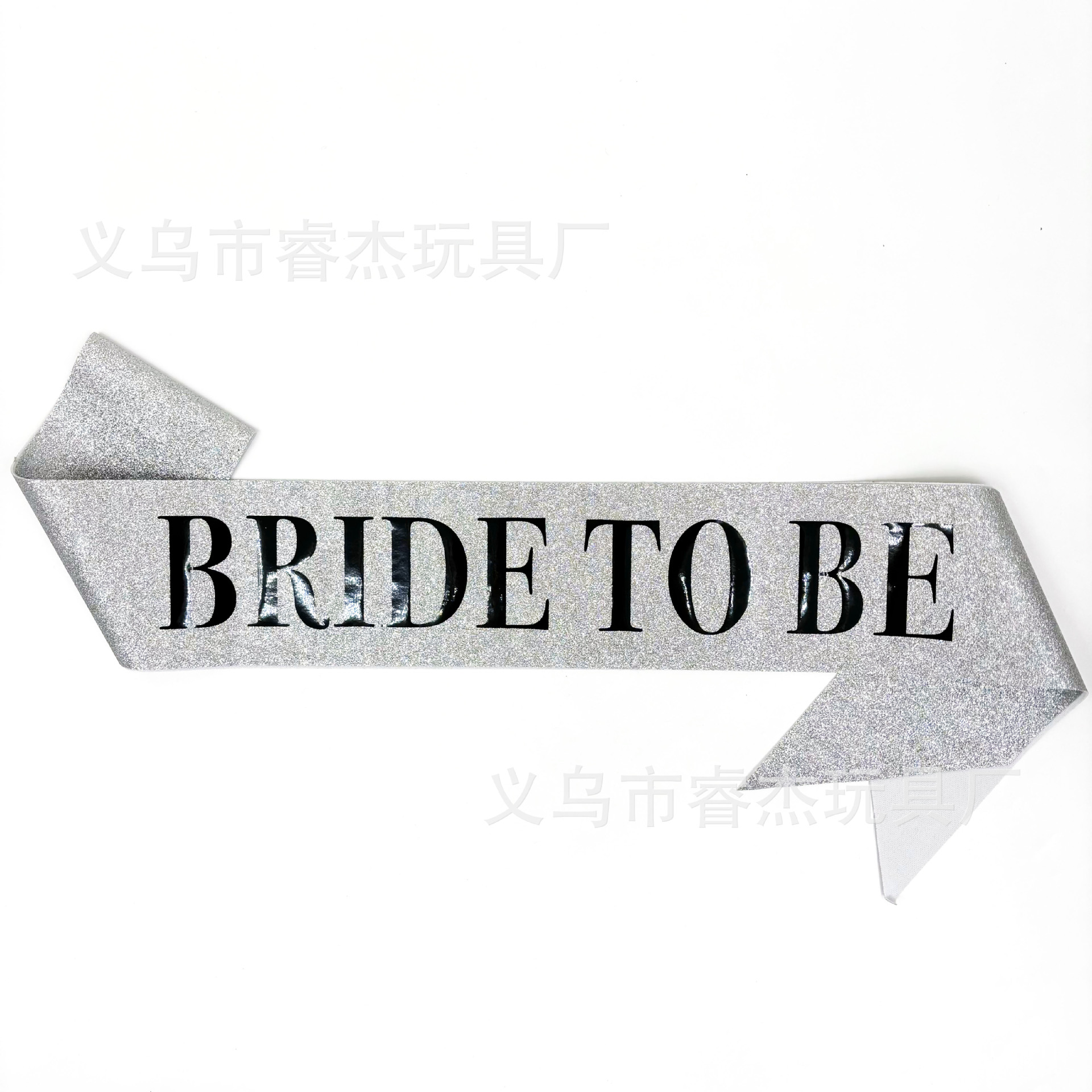 Cross-Border New Arrival Wedding Decoration Glitter Cloth Bridal Shoulder Strap Ceremonial Belt Bride to Be Wedding Belt Belt