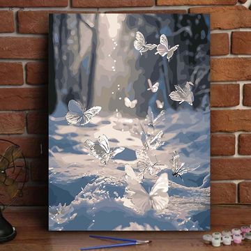 数字油画diy填色手工涂色治愈系风景丙烯画个性生日礼物解闷手工