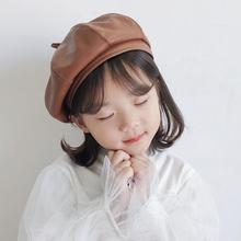 韩版儿童帽子女童贝雷帽宝宝ins时尚八角画家帽英伦报童帽潮之勇