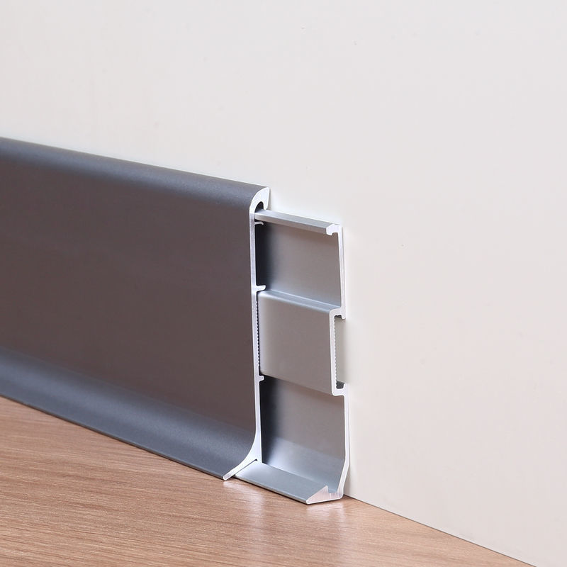 极窄踢脚线铝合金极简4cm6cm金属不锈钢地脚线北欧高端拉丝超薄
