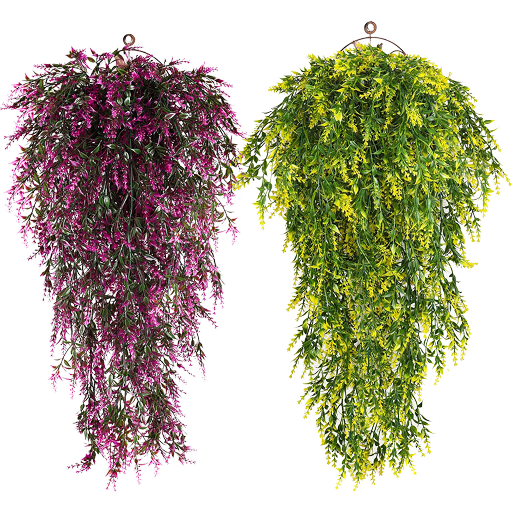 Wholesale Artificial Lavender Wall Hanging Flower Decoration Emulational Plants and Flowers Rattan Balcony Wall Vine Green Plant Dress up