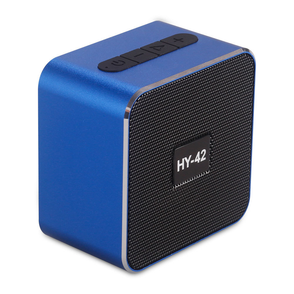 tws铝合金 口袋音箱 迷你音响 桌面音响 插卡蓝牙音箱hy-42