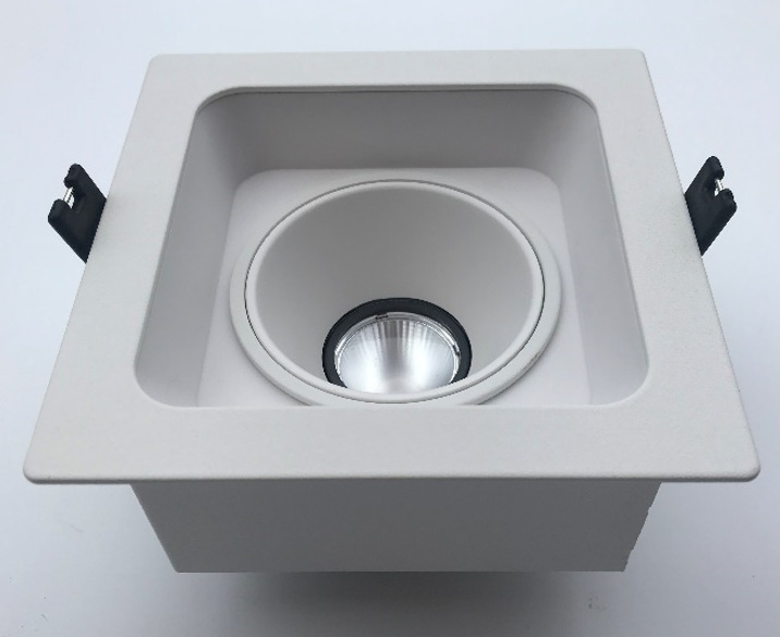 led崁入式斗胆灯单头双头深防眩射灯7w10w15w展厅家用森月慧恒