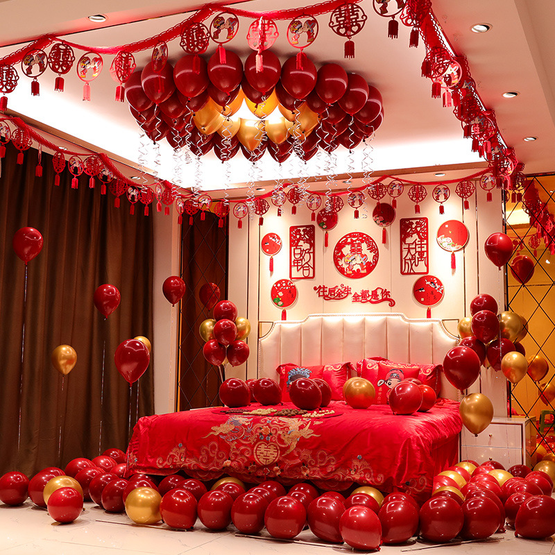 婚房布置套装男方婚庆新房卧室气球装饰创意浪漫婚礼结婚用品大全