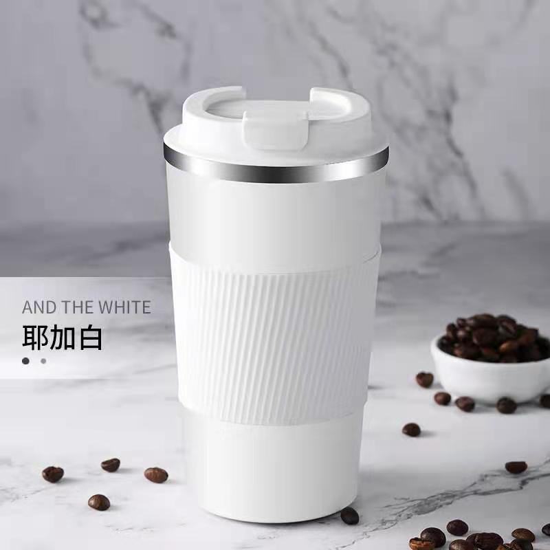 New Coffee Cup Warm-Keeping Water Cup 304 Stainless Steel Thermos Cup Portable Portable Vehicle-Mounted Cup Gift Cup