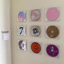 cd收纳盒墙专辑收藏透明亚克力展示架dvd光碟光盘碟片防尘保护盒