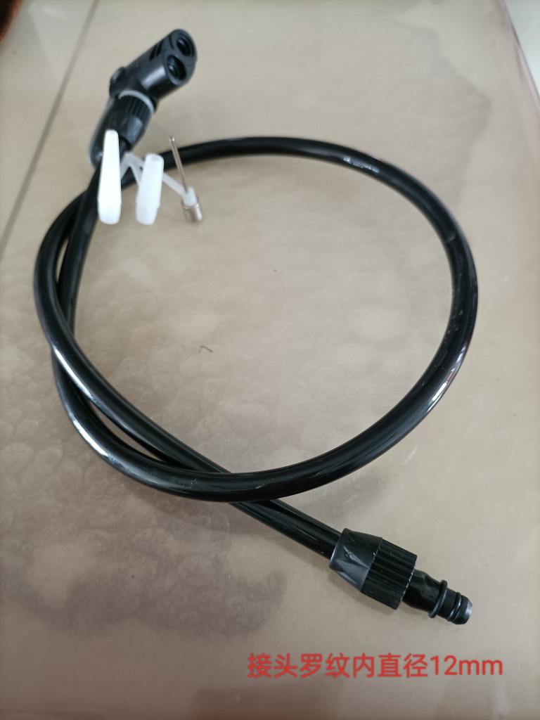 打气筒配件气线充气管欧耐汽车电动车脚踏打气筒气针气门芯气压表