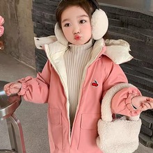 儿童冬装洋气羽绒棉服女童宝宝新款棉袄加厚保暖外套韩版两面穿潮
