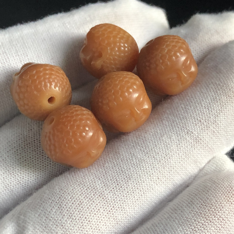 厂家供应菩提根雕刻宝宝佛风化黄宝宝佛散珠文玩佛珠手串饰品配饰