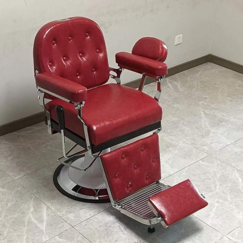 Men's Oil Head Chair Hairdressing Chair Can Be Put down Back Barber Chair Head Therapy Chair Shaving Chair Beauty Eyebrow Trimming Chair