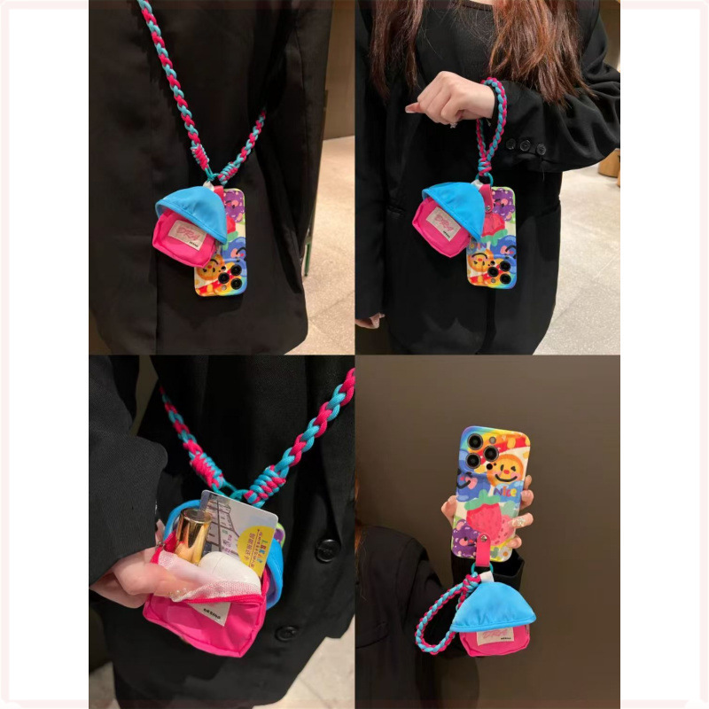 小红书迷你书包苹果16ProMax手机壳iPhone15Pro女12软13斜跨4