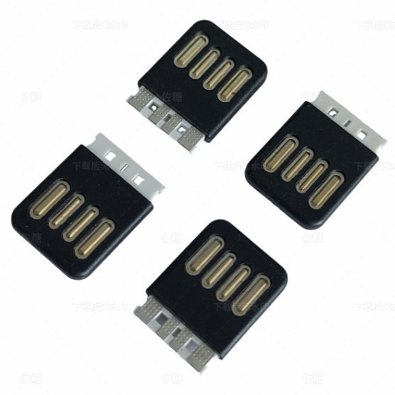 双面A公2.0 电脑USB插头连接器 深圳连接器工厂直供 双面插A公