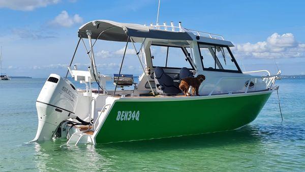 6米定制绿色铝合金钓鱼艇远海捕捞船近海渔船私人快艇游艇