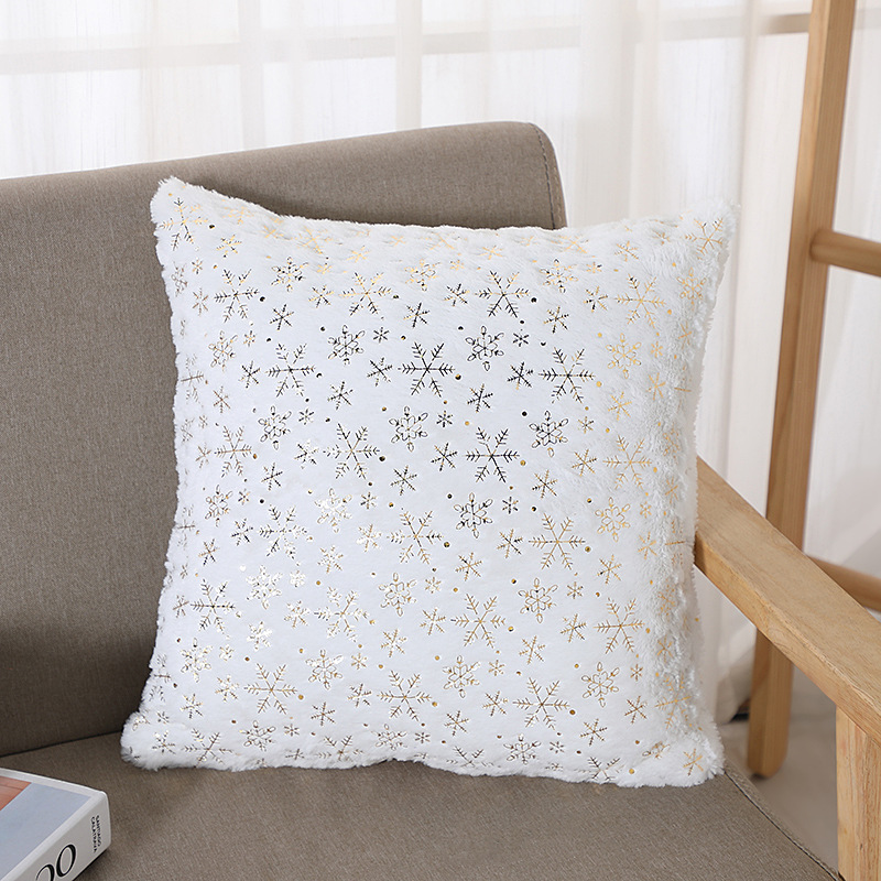 Amazon New Christmas Pillow Cover Home Living Room Pillow Cover Christmas Series Cushion Cover Waist Cushion Wholesale