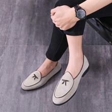 亚马逊 wish 休闲男鞋 个性时尚豆豆鞋大码跨境外贸男鞋