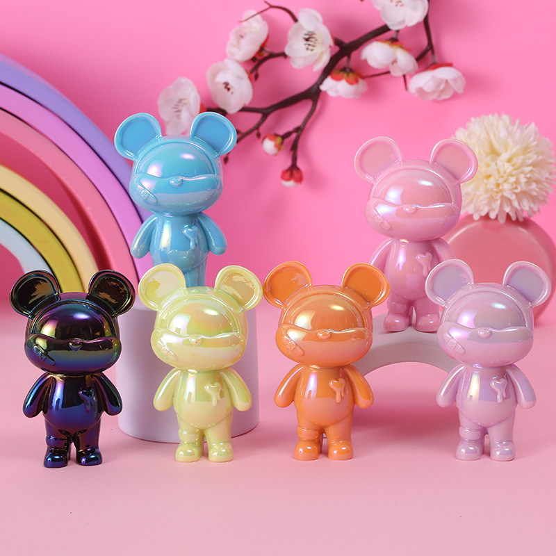 炫彩暴力萌萌熊盲盒 可爱手办玩偶潮玩公仔男女儿童节日礼物批发