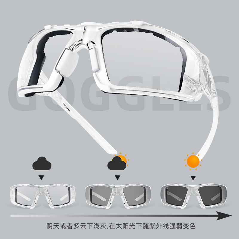 职安康劳保防护眼镜高端防护目镜防雾防飞溅防冲击 防尘防沙骑行