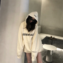 FEAR OF GOD FOG ESSENTIALS复线连帽卫衣女宽松高街潮牌字母帽衫