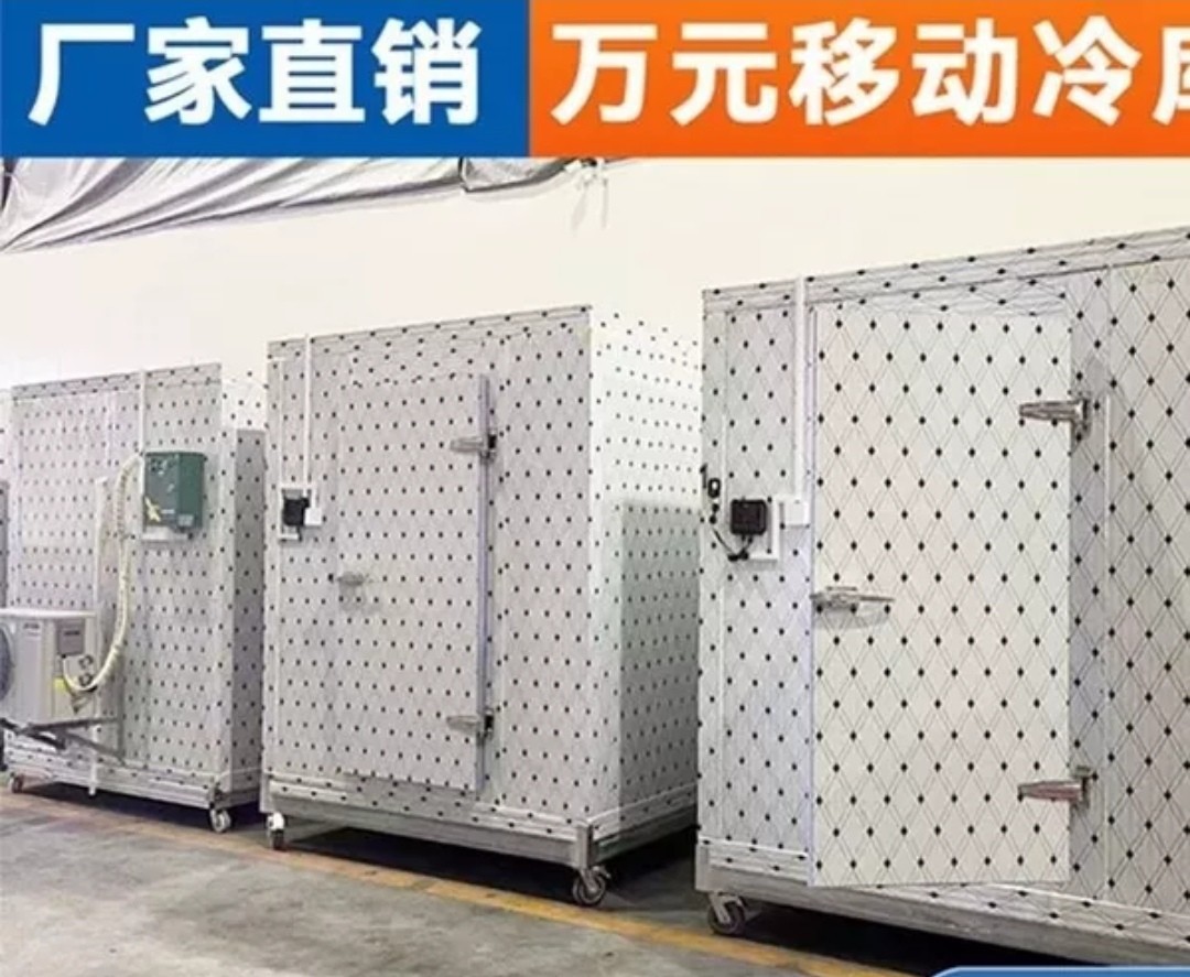 福建家用小型移动冷库全套设果蔬保鲜冷藏冷冻速冻库制冷机组220V