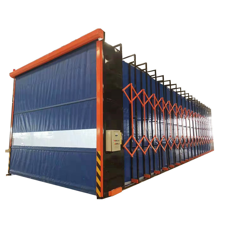 0成交0加工定制移动打磨房推拉棚喷漆室折叠房 电动阻燃喷漆伸缩房