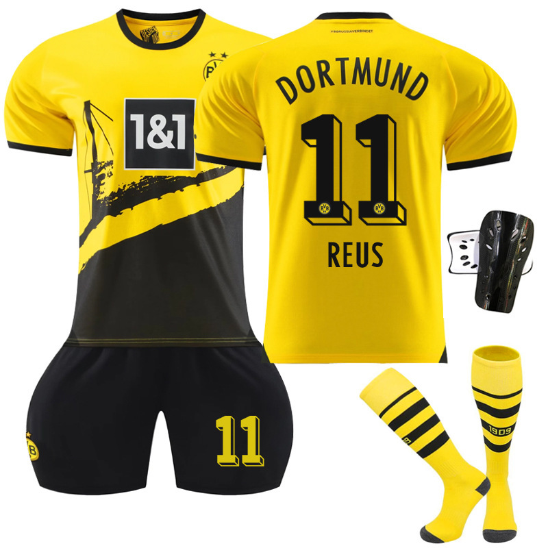 2324多特主场11号罗伊斯足球服套装9阿莱22贝林厄姆球衣带袜护膝