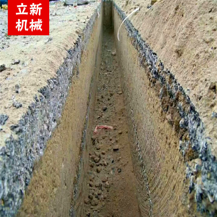 公路路沿石开沟机 商混水泥路面开槽机 拖拉机悬挂轮盘开沟机