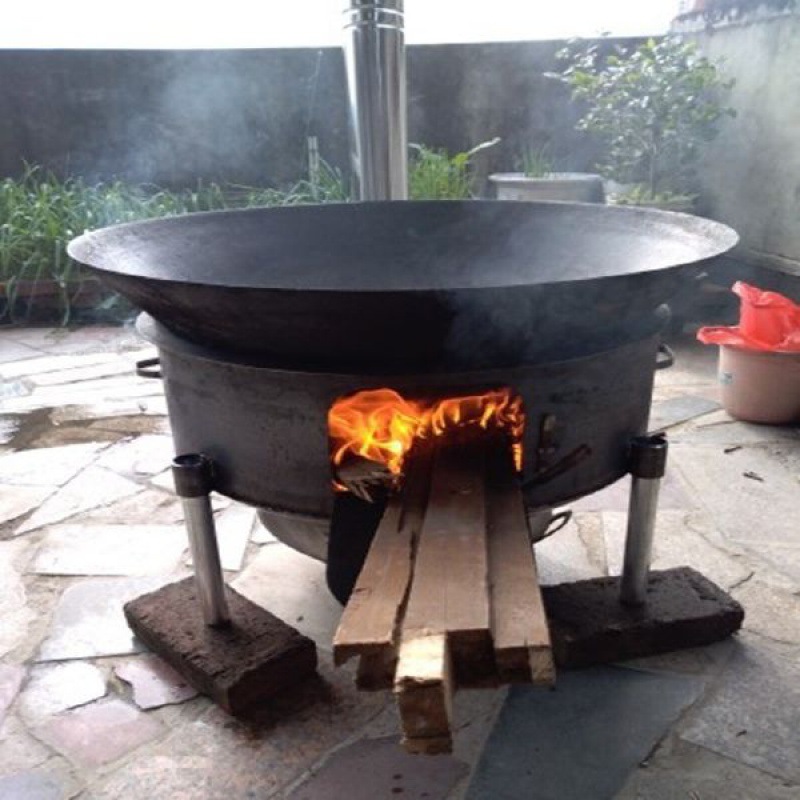 304不锈钢柴火灶农村家用户外做饭加高脚土台大号铁桶露天办酒席