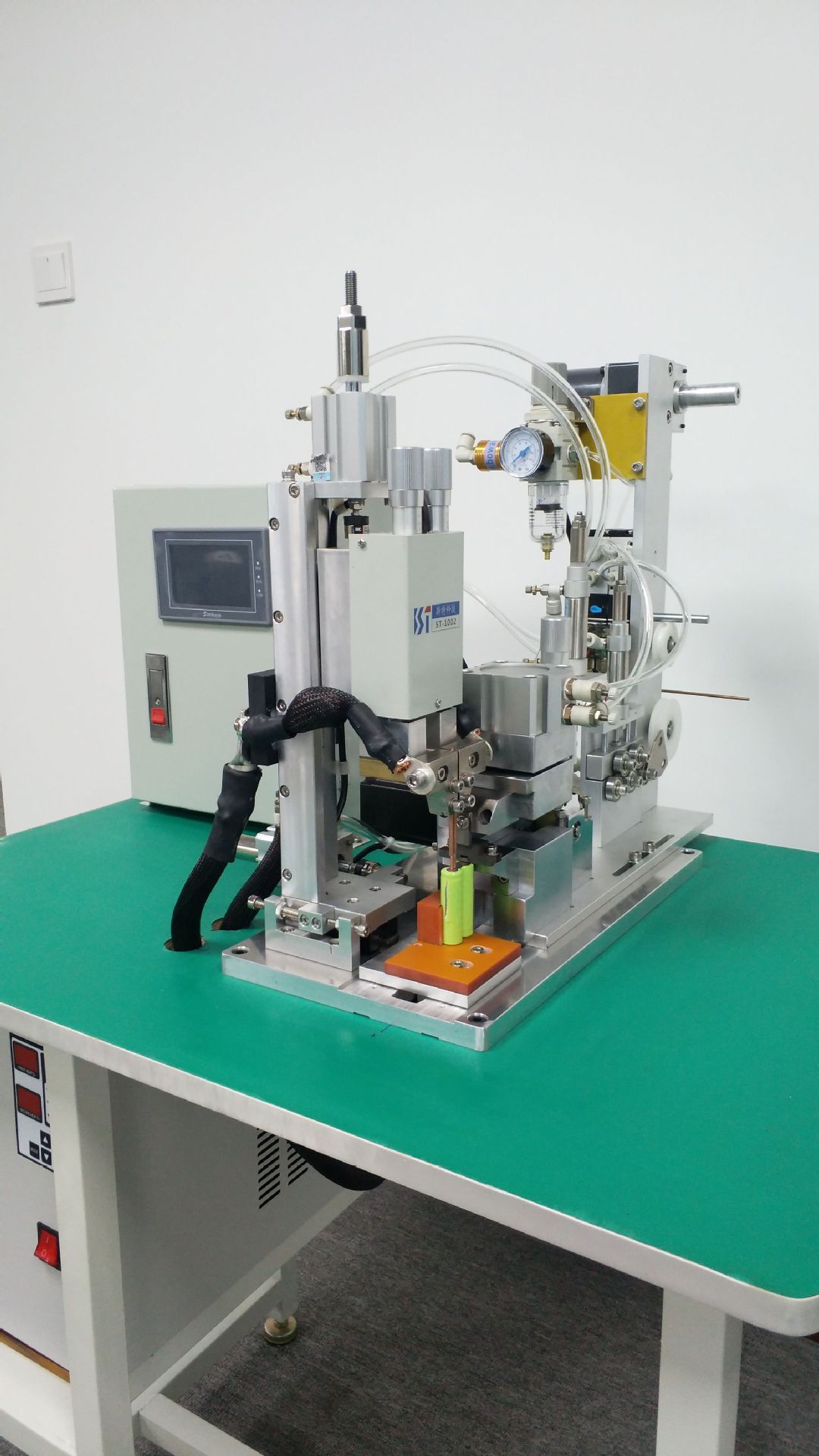 aa电池半自动点焊机 st-1450d锂电池点焊线机 半自动送料焊线机